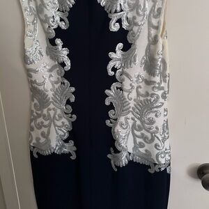 Elegant Black and Silver Dress